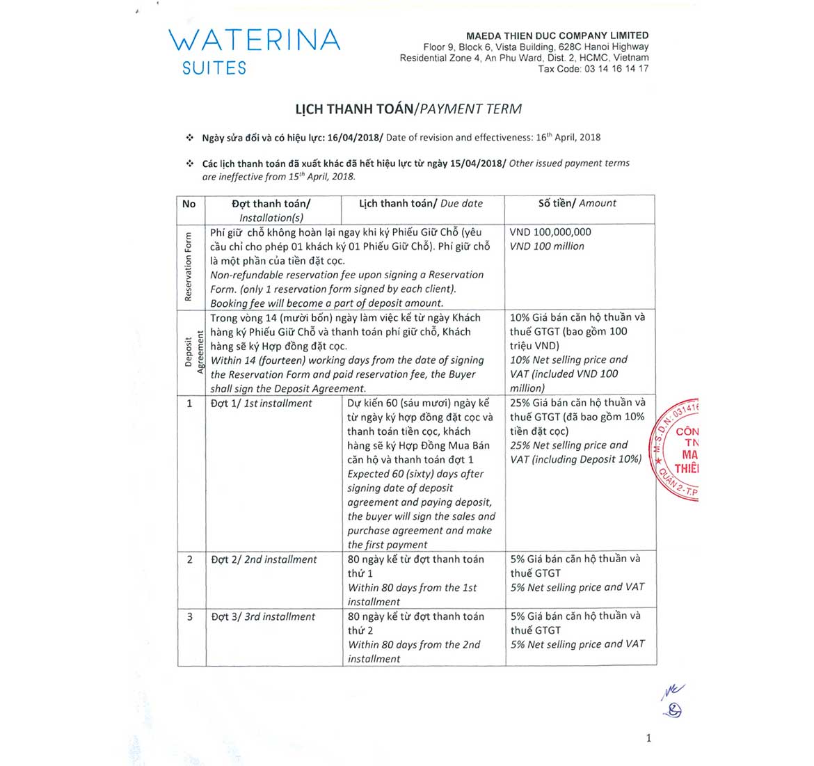 lich-thanh-toan-waterina-suites